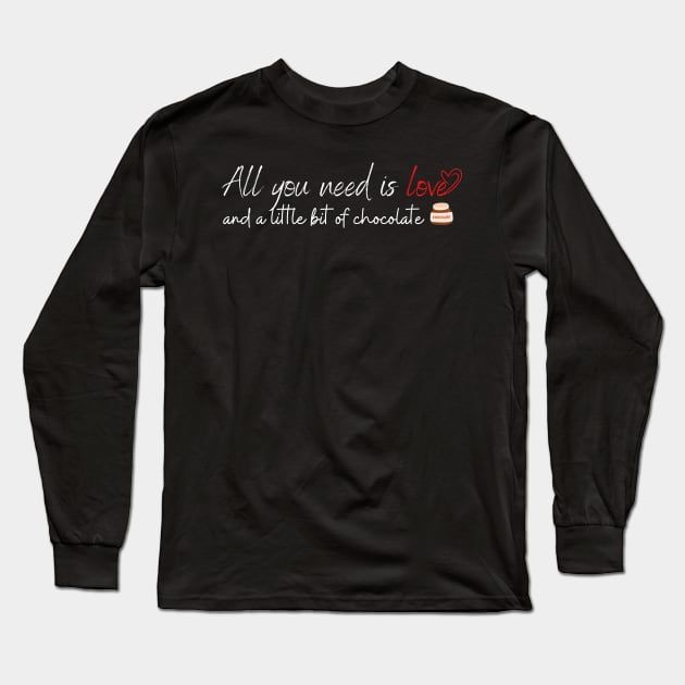 Sweetening the Heart, The Power of Love and Chocolate Long Sleeve T-Shirt by AbstractWorld